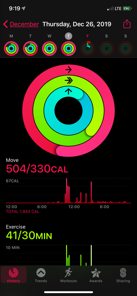 exercise app screenshot