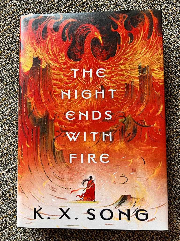 the cover of the book The Night Ends with Fire